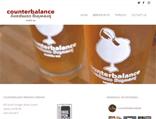 Tablet Screenshot of counterbalancebeer.com